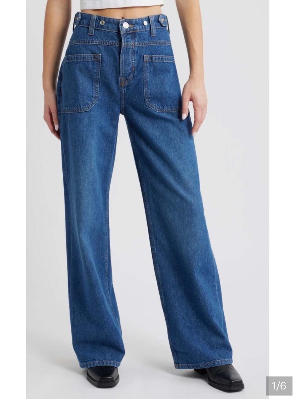 Free People x We The Free Palmer Wide-Leg Jeans